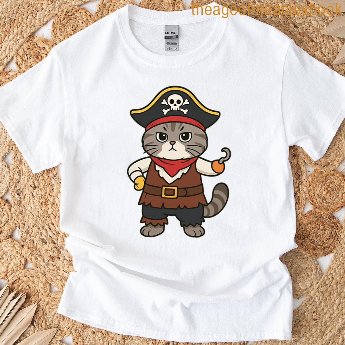 Pirate Cat Adventure Captain Cat T-shirt