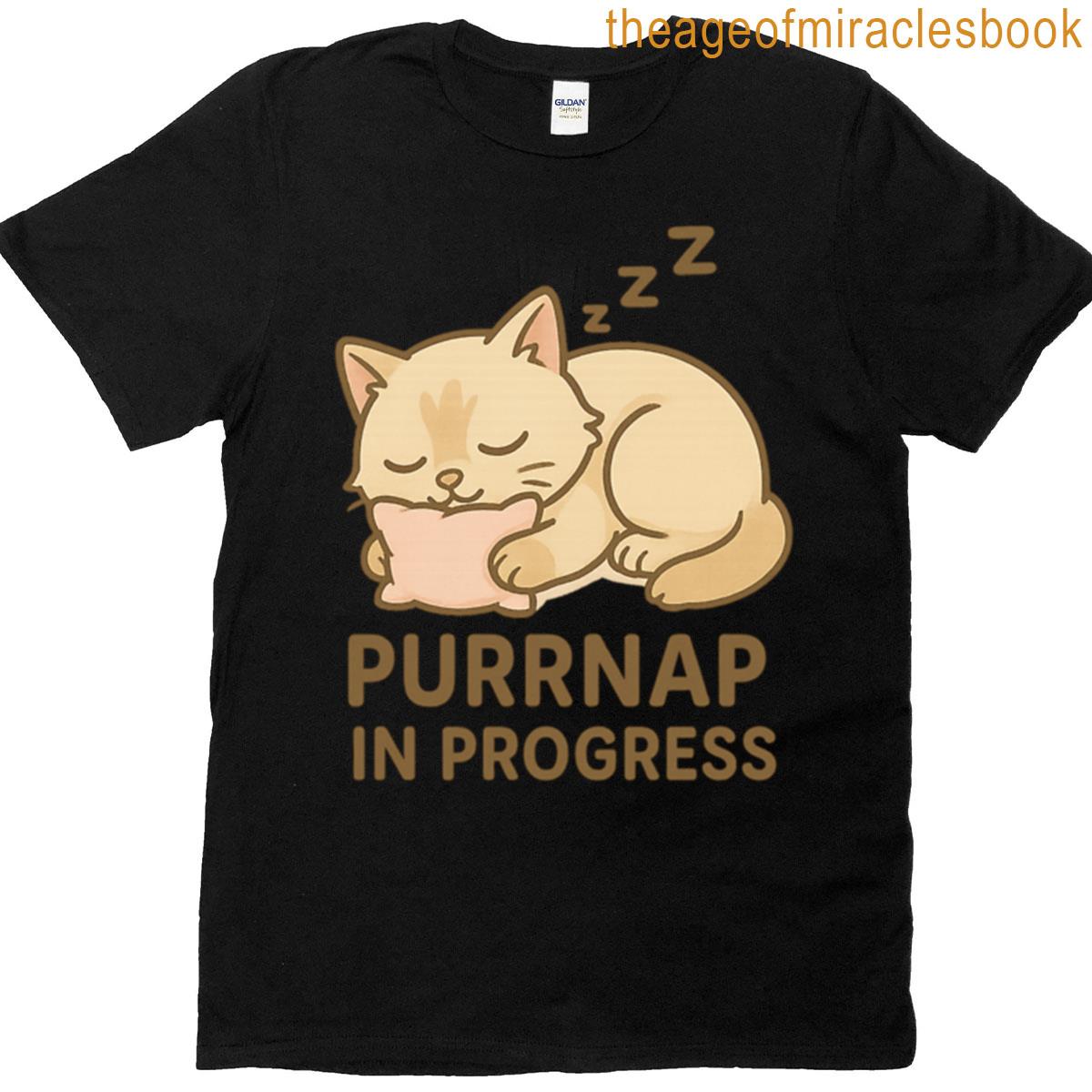 Sleeping Cat Purrnap In Progress T-shirt