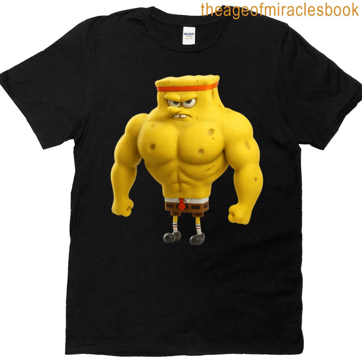 Spongebob Vs Patrick Star Battle Muscle Spongebob T-shirt