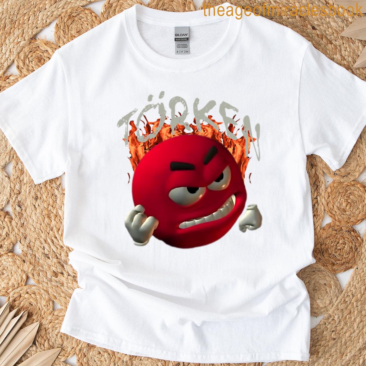 Turk Red Angry Emoji T-shirt