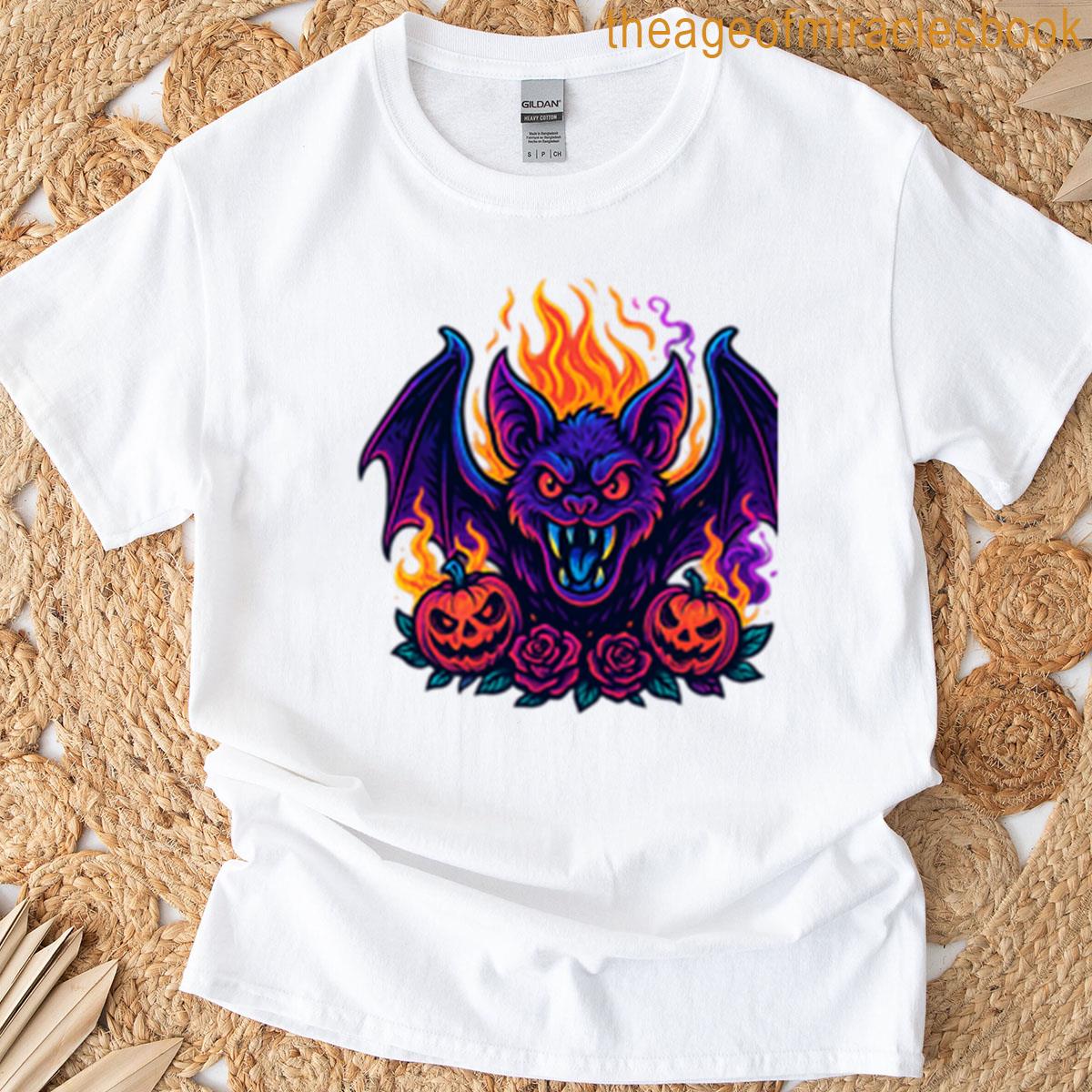 Vampire Bat Inferno Oversized T-shirt