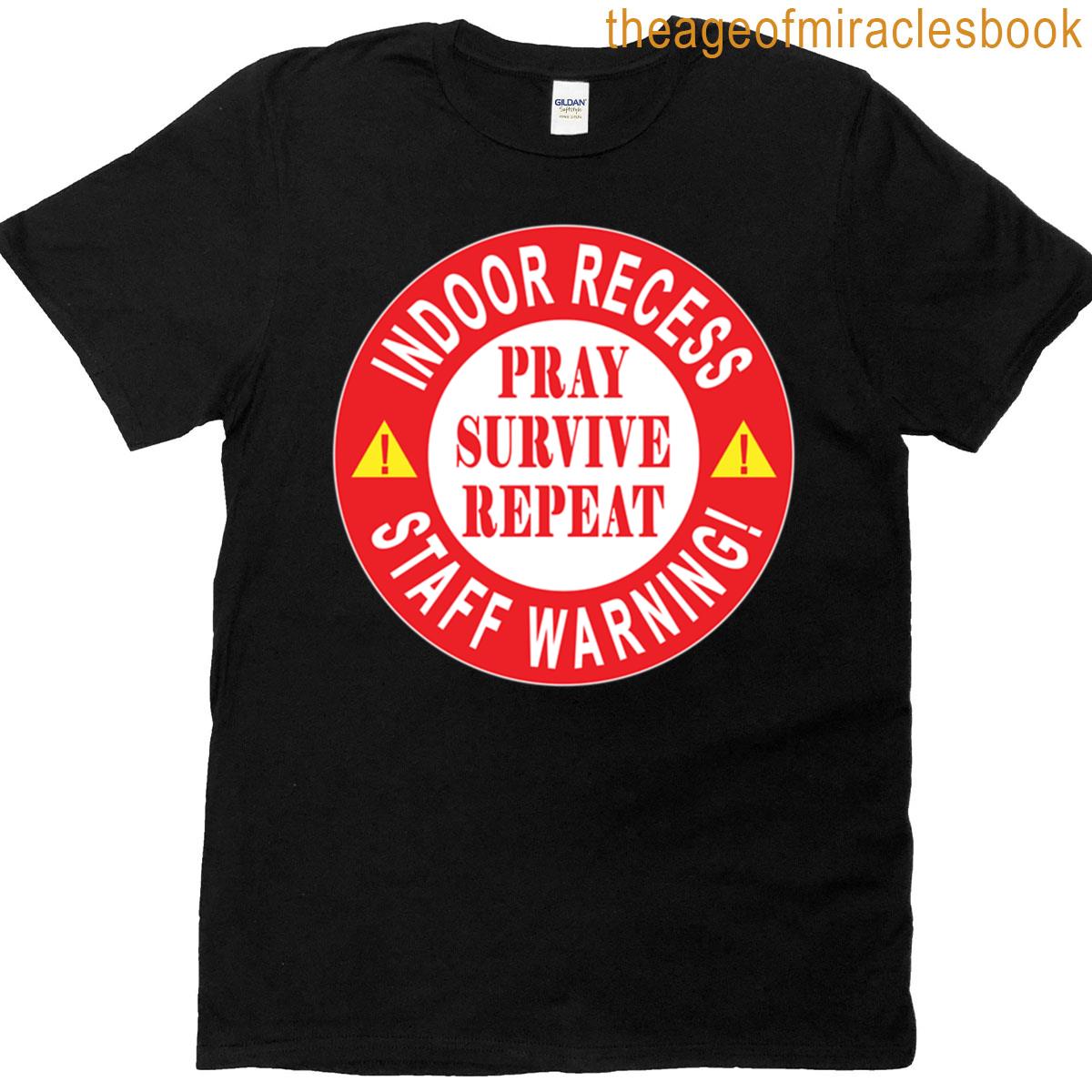Warning Indoor Recess Oversized T-shirt