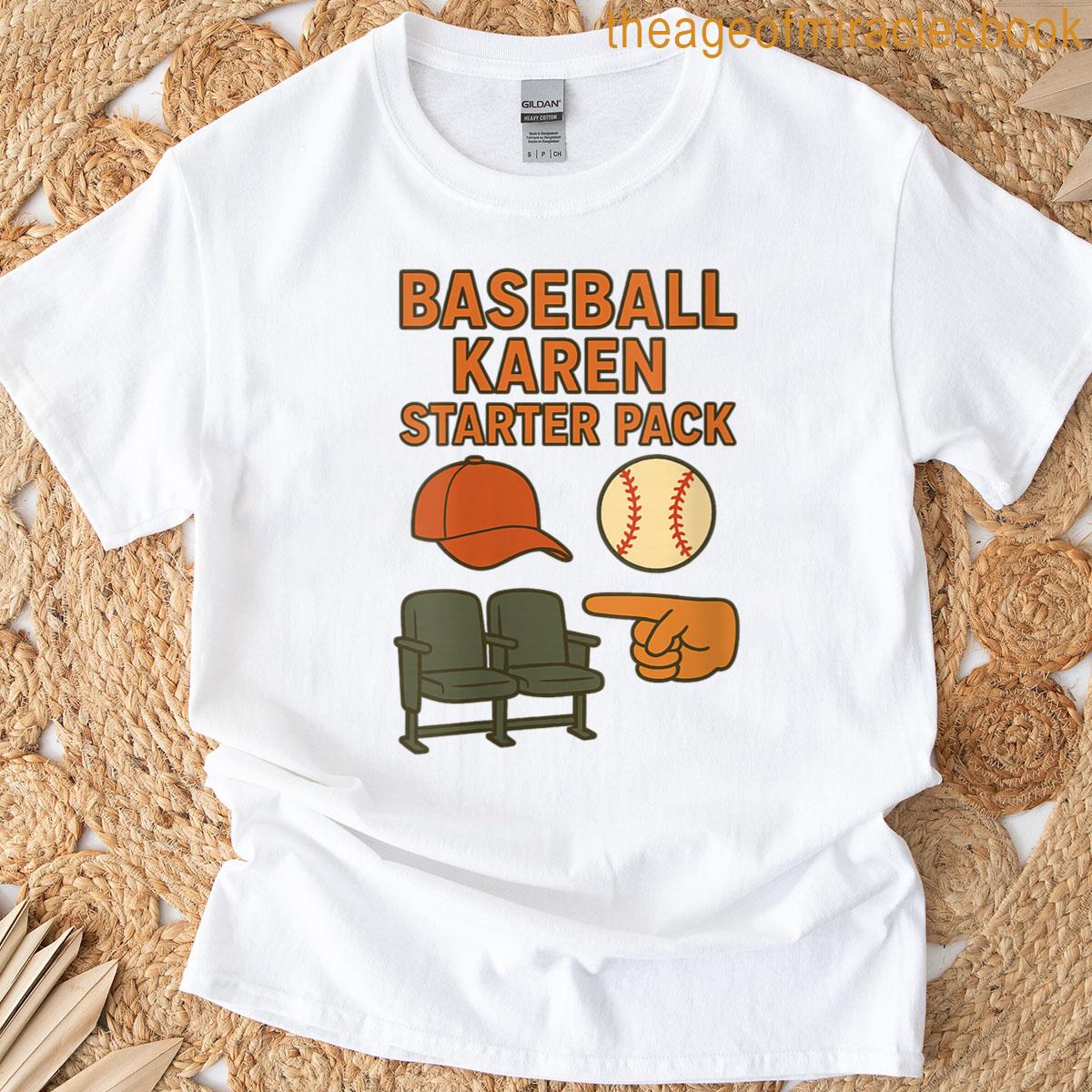 Womens Baseball Karen Starter Pack T-shirt