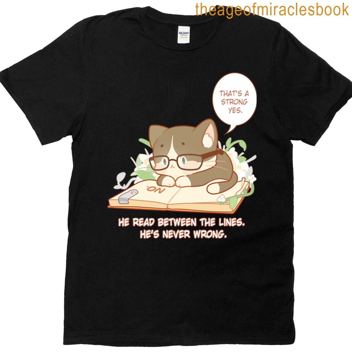 Yes Because Cat – Reading Cat T-shirt