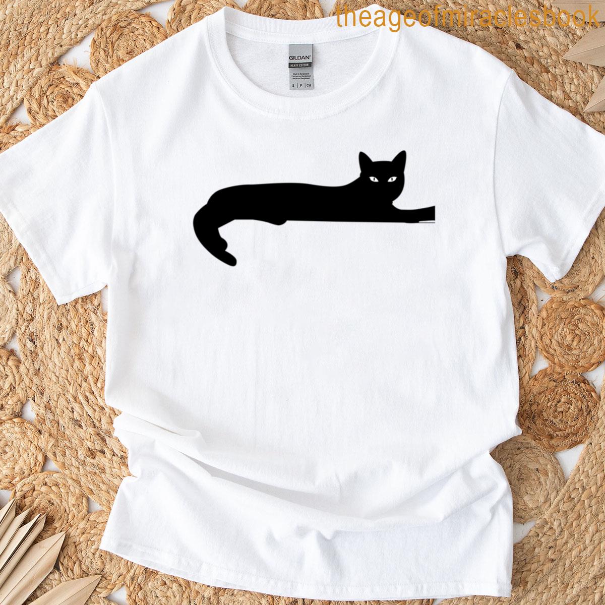 Black Cat Katze Relaxe T-shirt