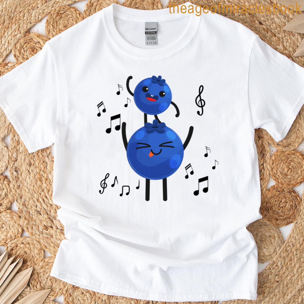 Blueberries Dancing To Music T-shirt