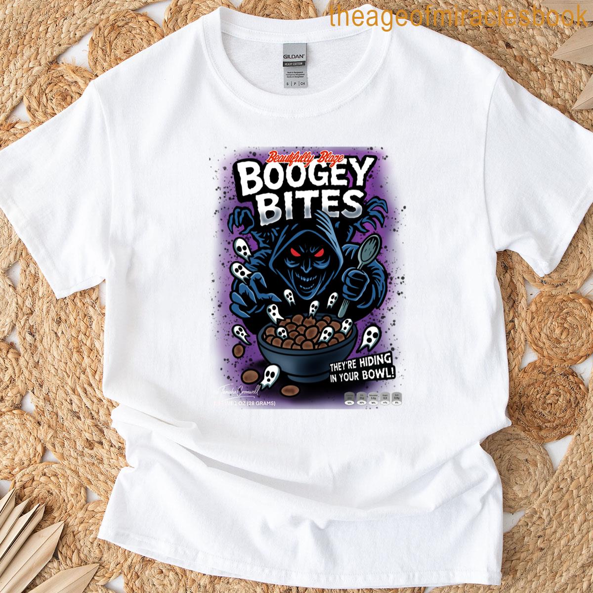 Boogey Bites Haunted Breakfast Cereal T-shirt