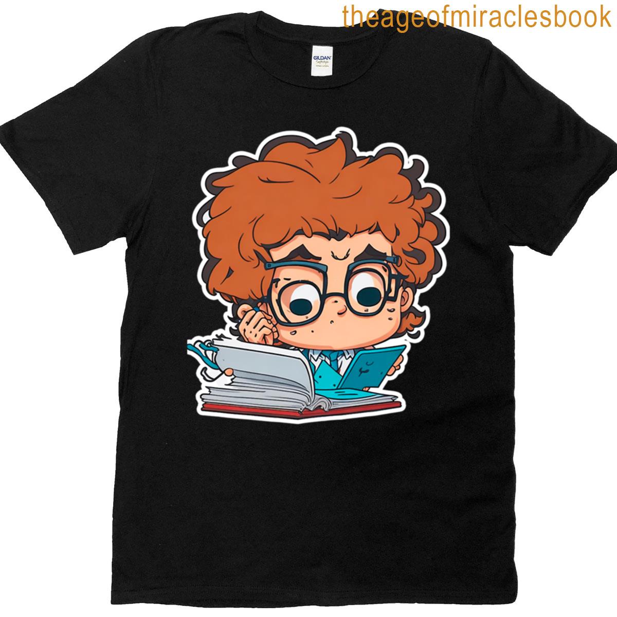 Crazy Writer Abnormal Cartoon T-shirt