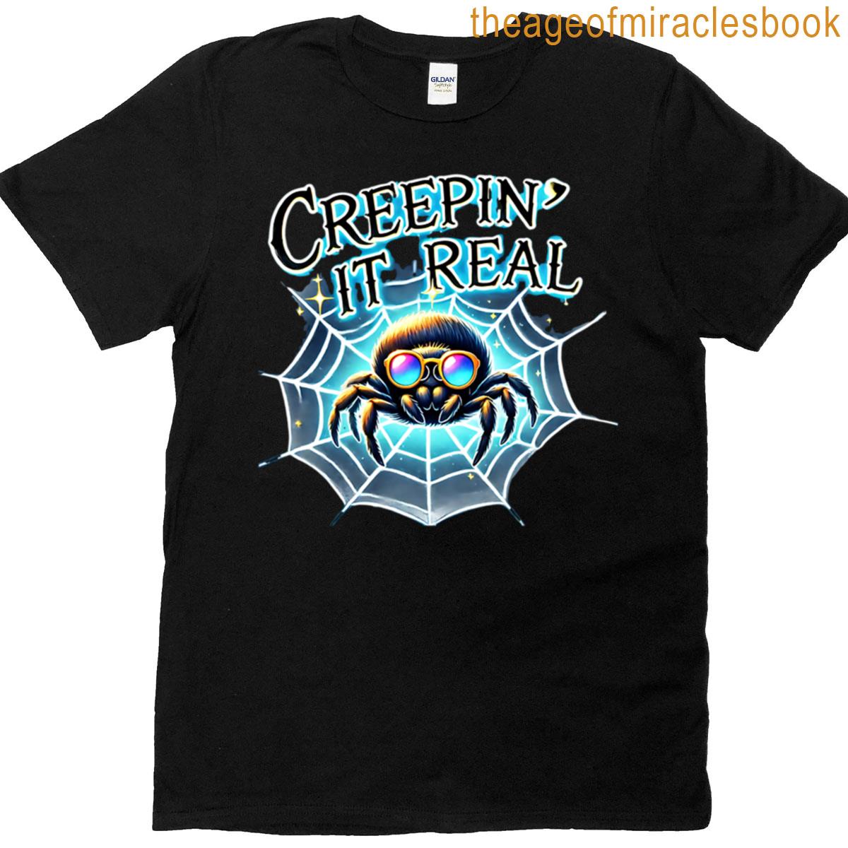 Creepin It Real Neon Web T-shirt