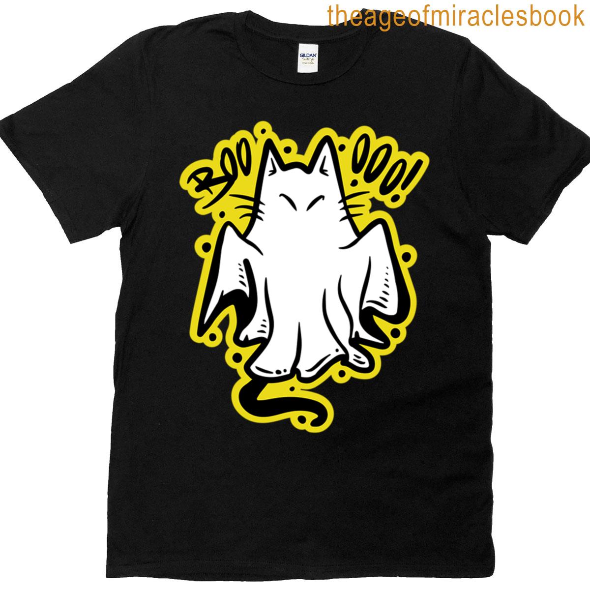 Cute Kitty Halloween Ghost T-shirt