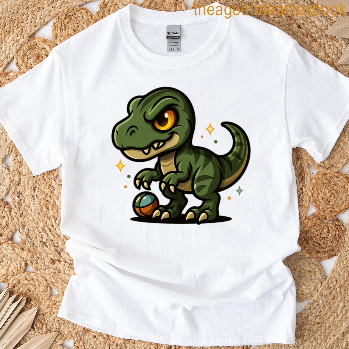 Cute T-rex With Ball T-shirt