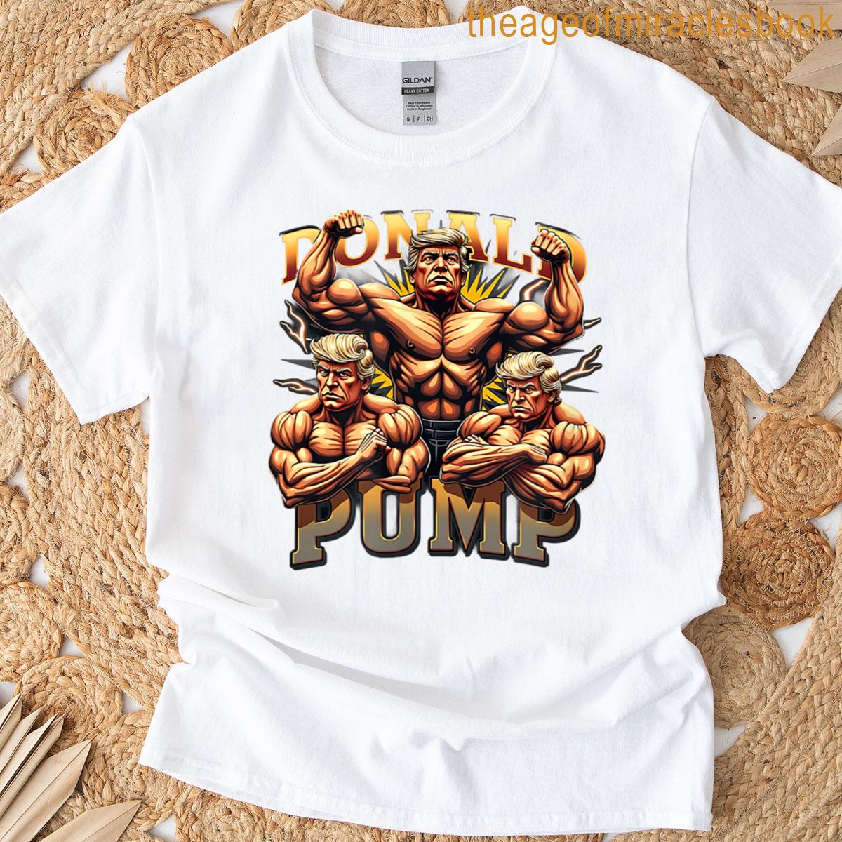 Donald Pump Retro Gym Meme T-shirt