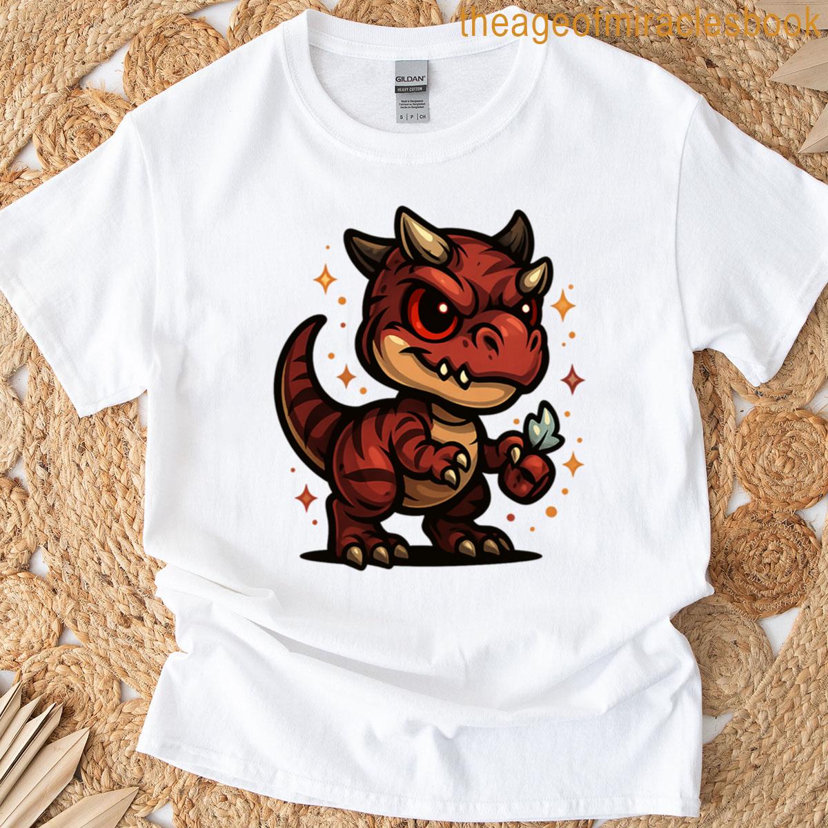 Fierce And Tender Red Dino T-shirt
