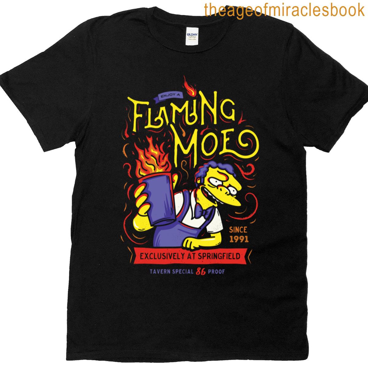 Flaming Drink T-shirt