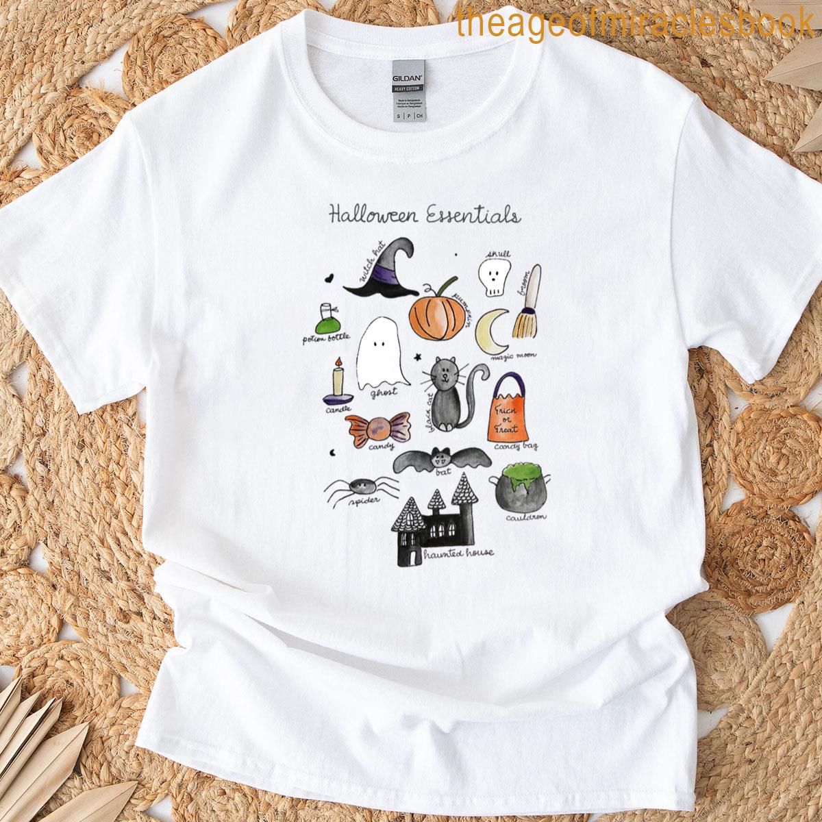 Halloween Essentials On A Magical Night T-shirt