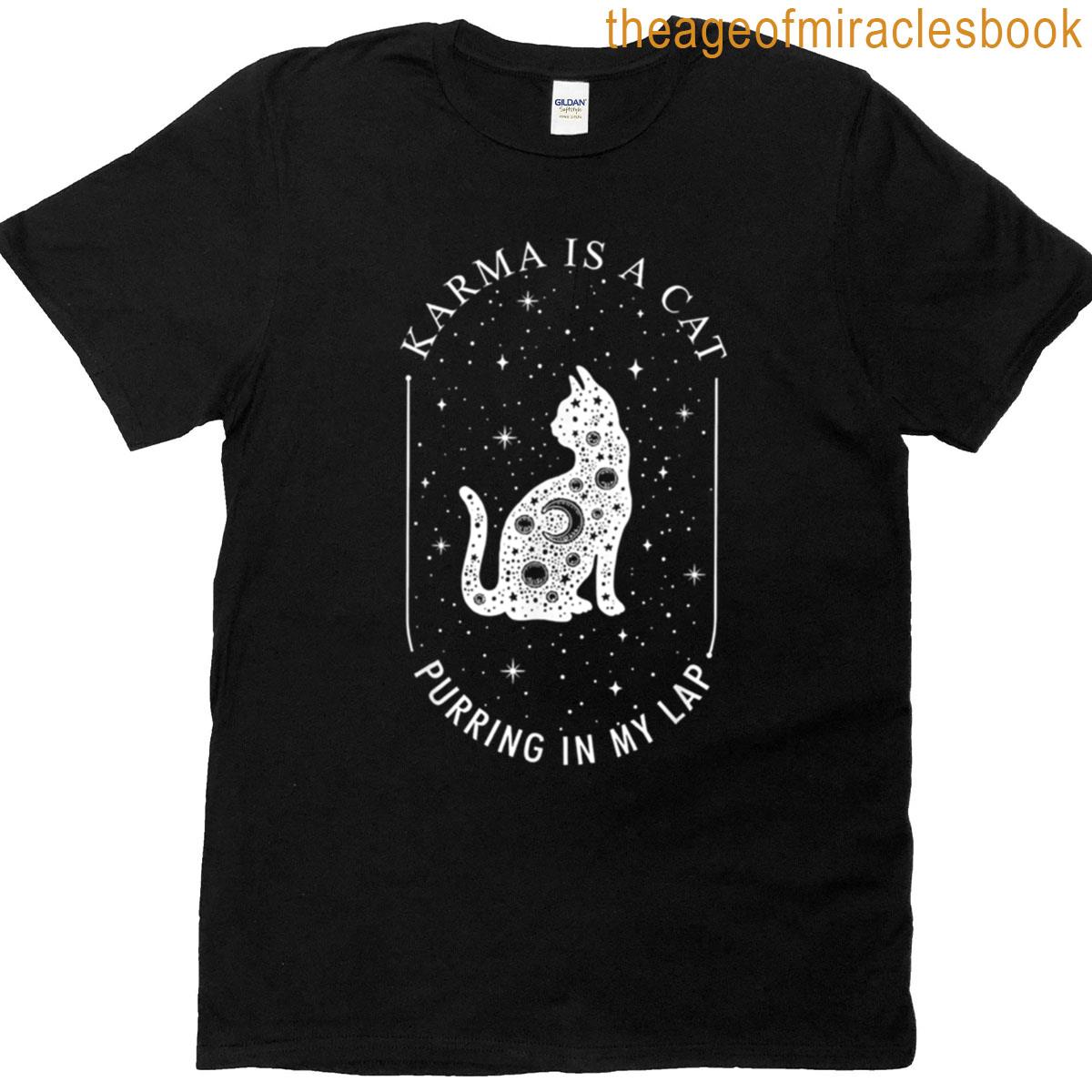 Karma Is A Cat T-shirt