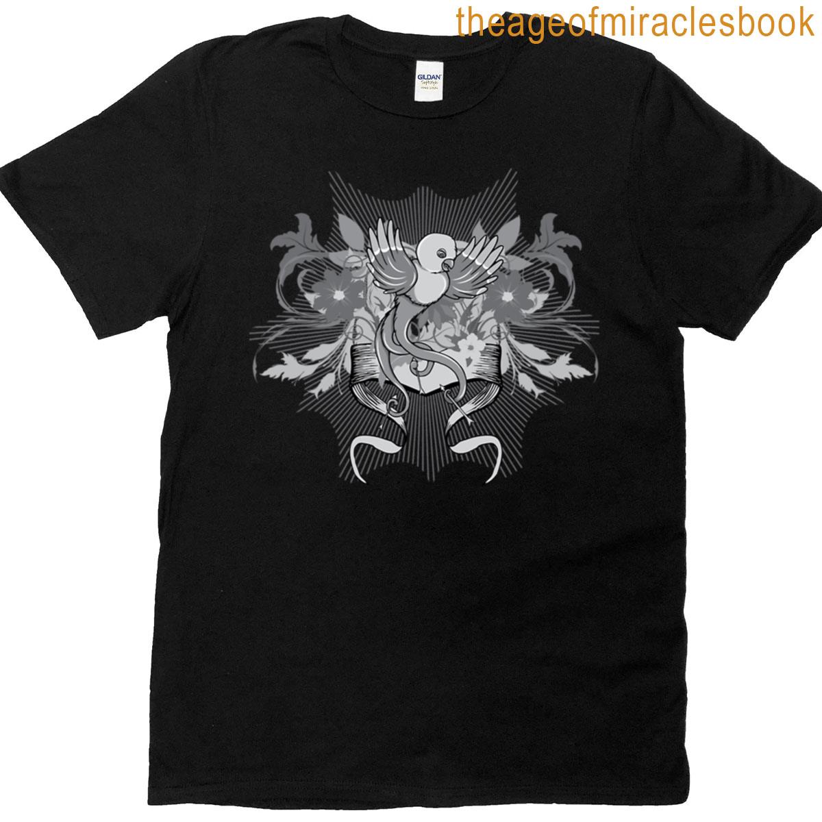 Lovely Bird Drawing T-shirt