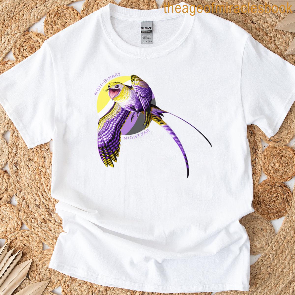 Non-binary Nightjar With Text T-shirt