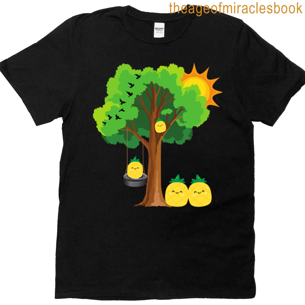 Pineapples Playing Outside At The Tree T-shirt