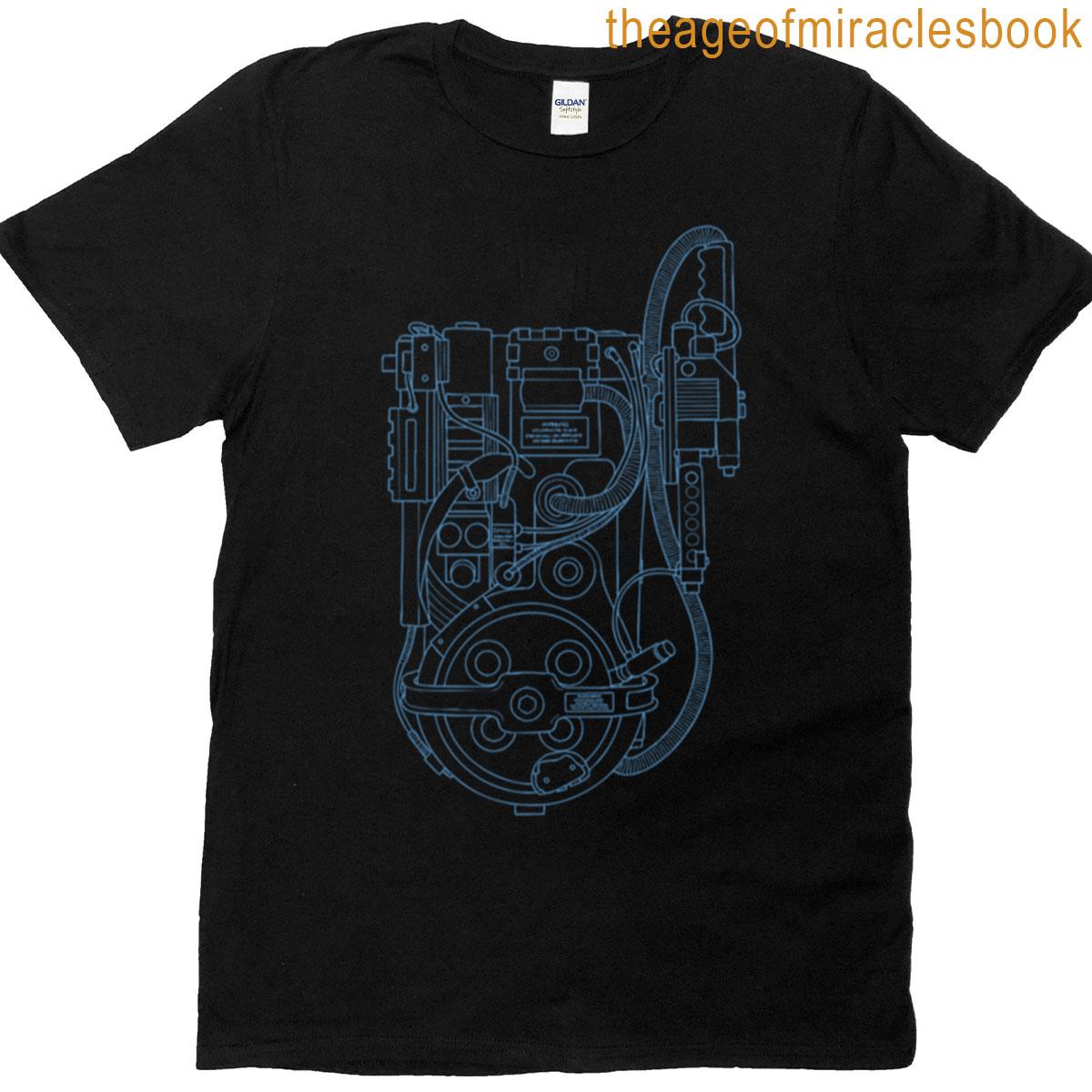 Proton Pack Technical Drawing T-shirt
