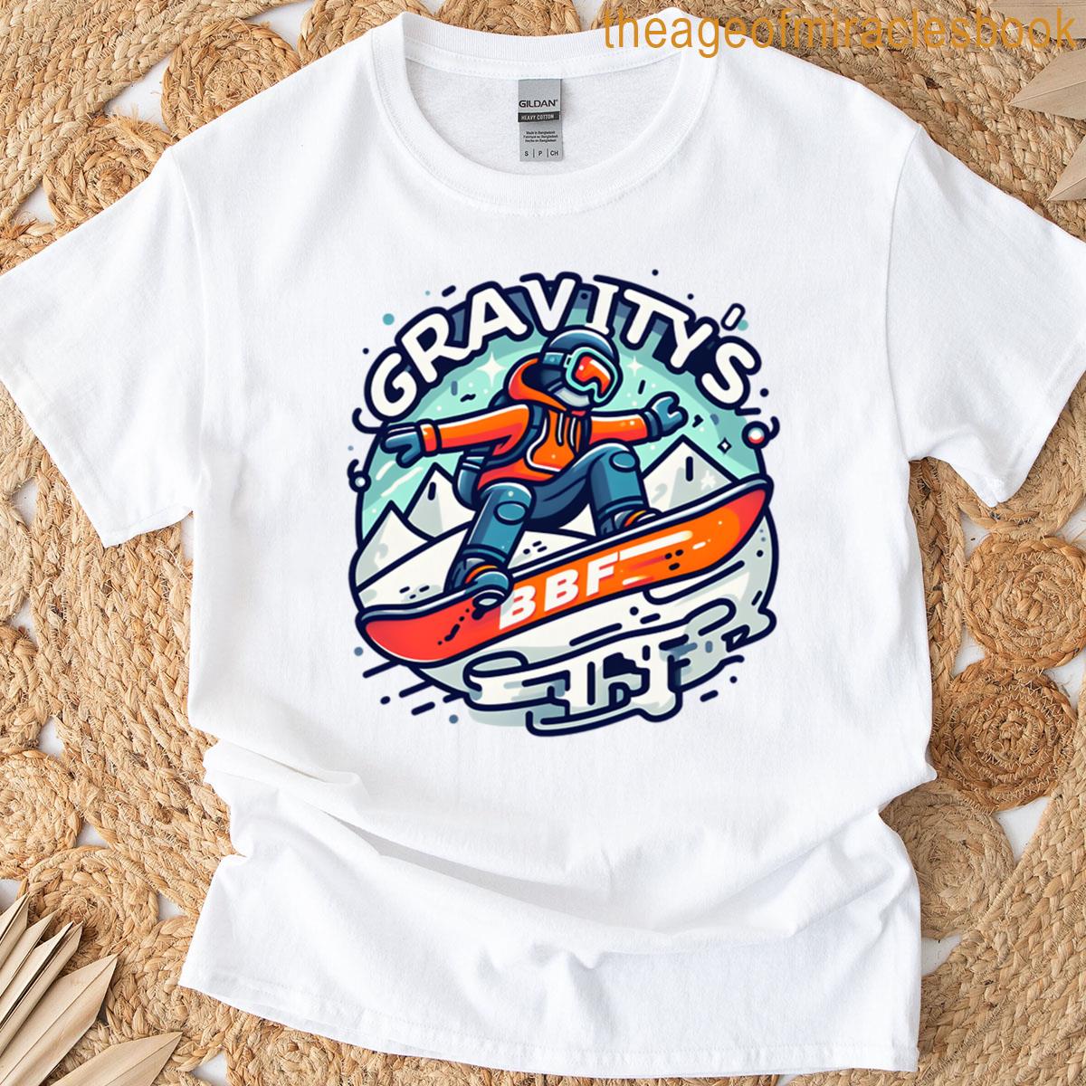 Snowboarding Gravitys Bff Oversized T-shirt