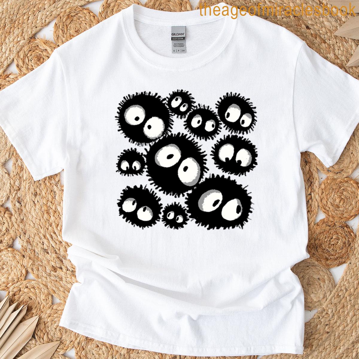 Susuwatari Studio Ghibli Spirited Away Pattern T-shirt