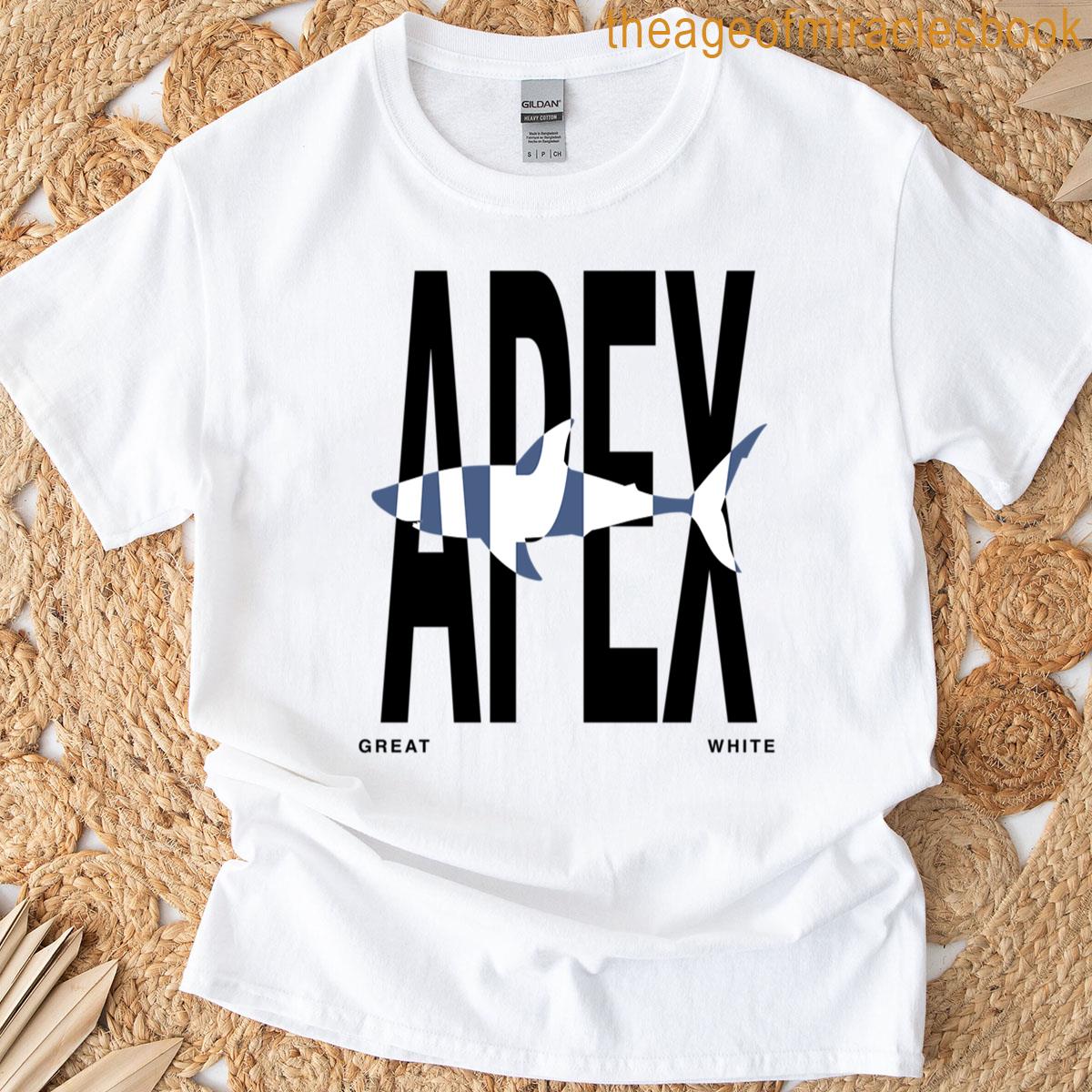 Apex Great White Shark Design T-shirt