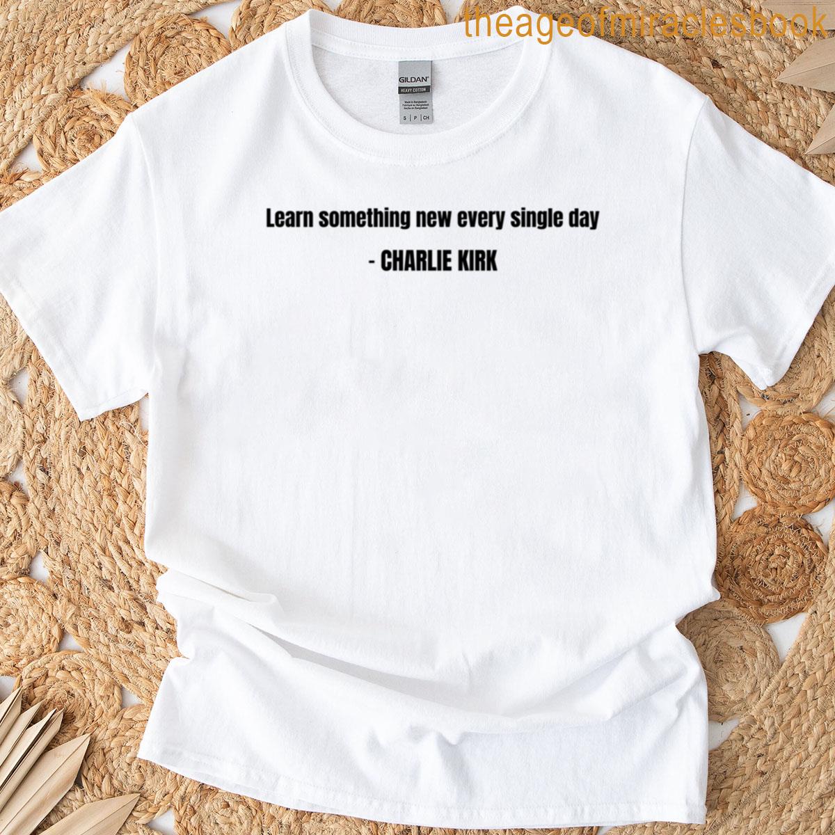 Charlie Kirk Learn Something New Oversized T-shirt