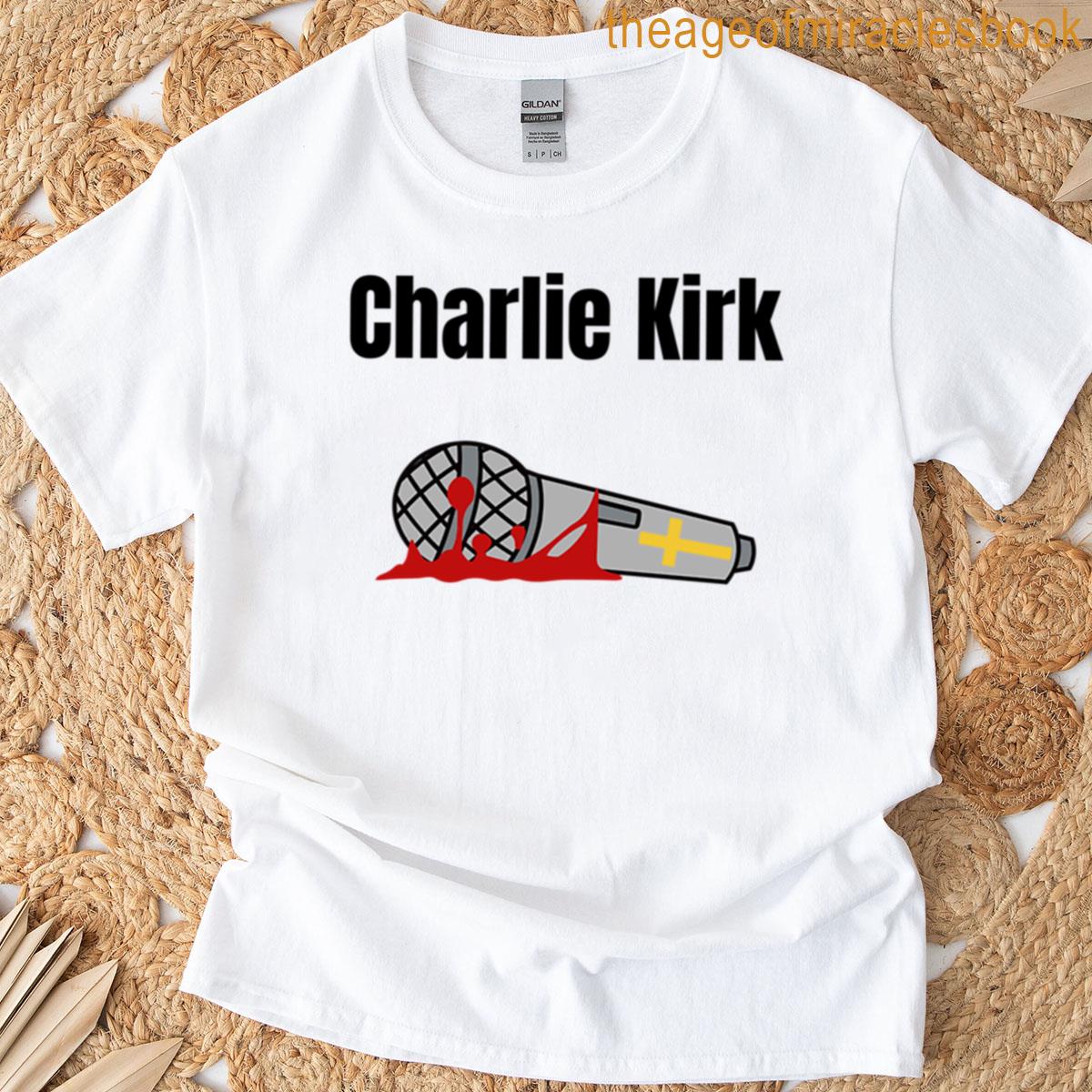 Charlie Kirk Mic Drop V1 T-shirt