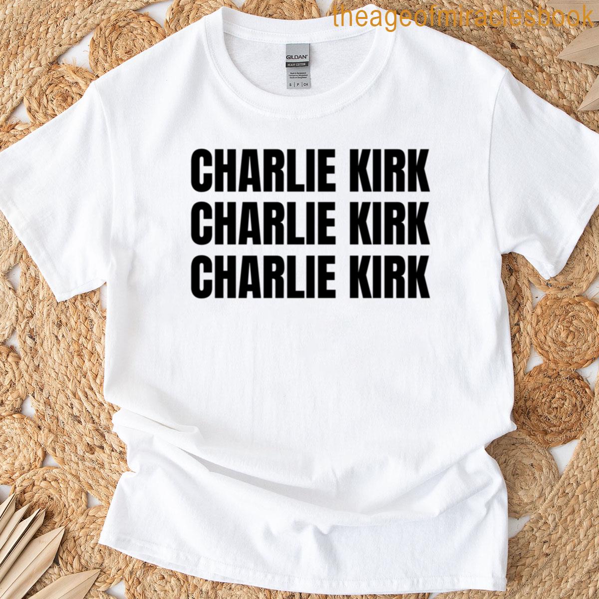 Charlie Kirk Sticker T-shirt