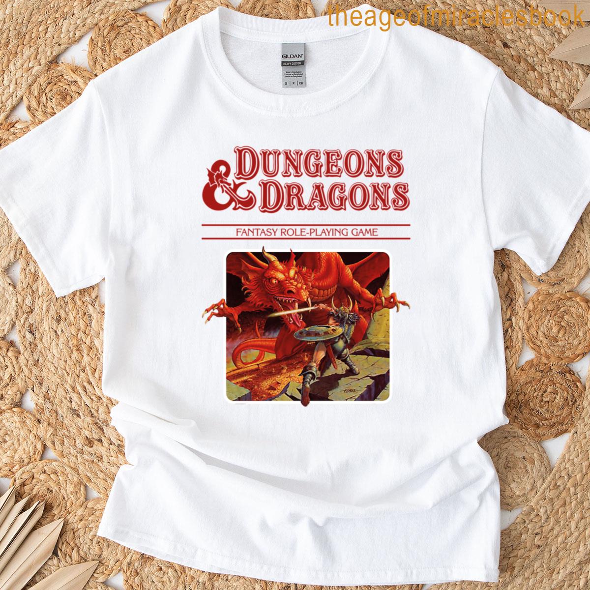Dungeons Dragons Base Set Red Logo T-shirt
