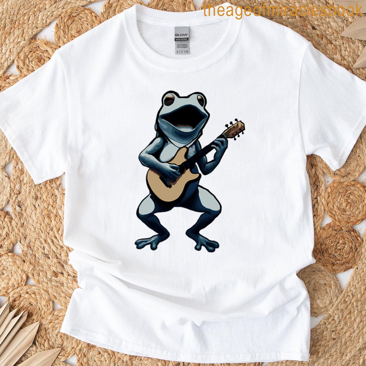 Frog Playing Electric Guitar T-shirt
