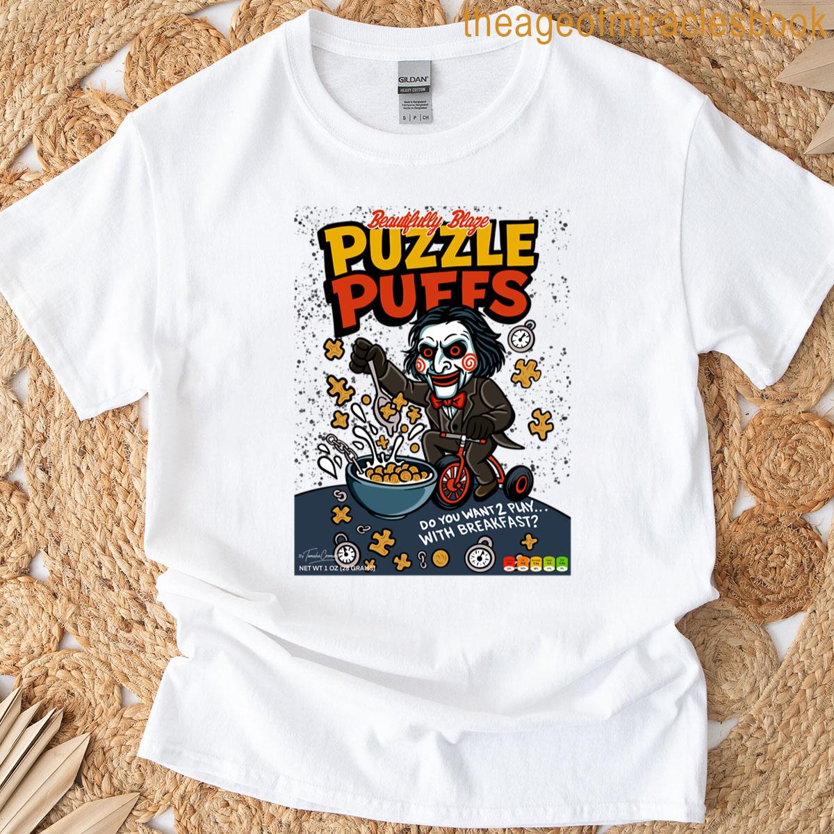 Puzzle Puffs Jigsaws Breakfast T-shirt