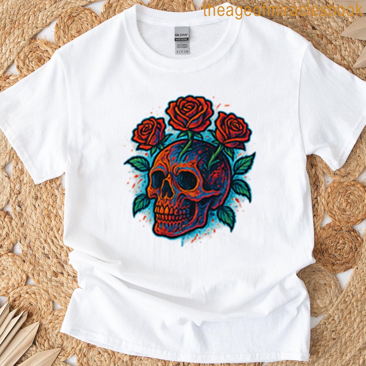 Skull Roses Glow T-shirt
