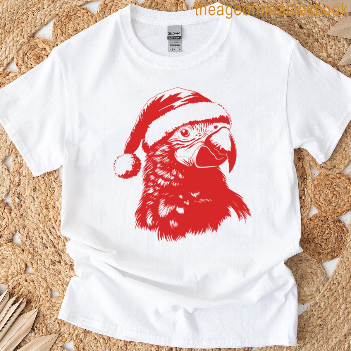 Tropical Christmas Parrot T-shirt