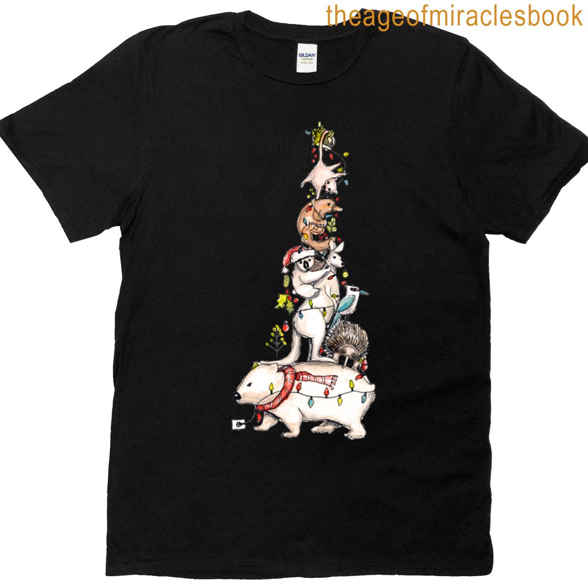 Aussie Animal Christmas Tree T-shirt