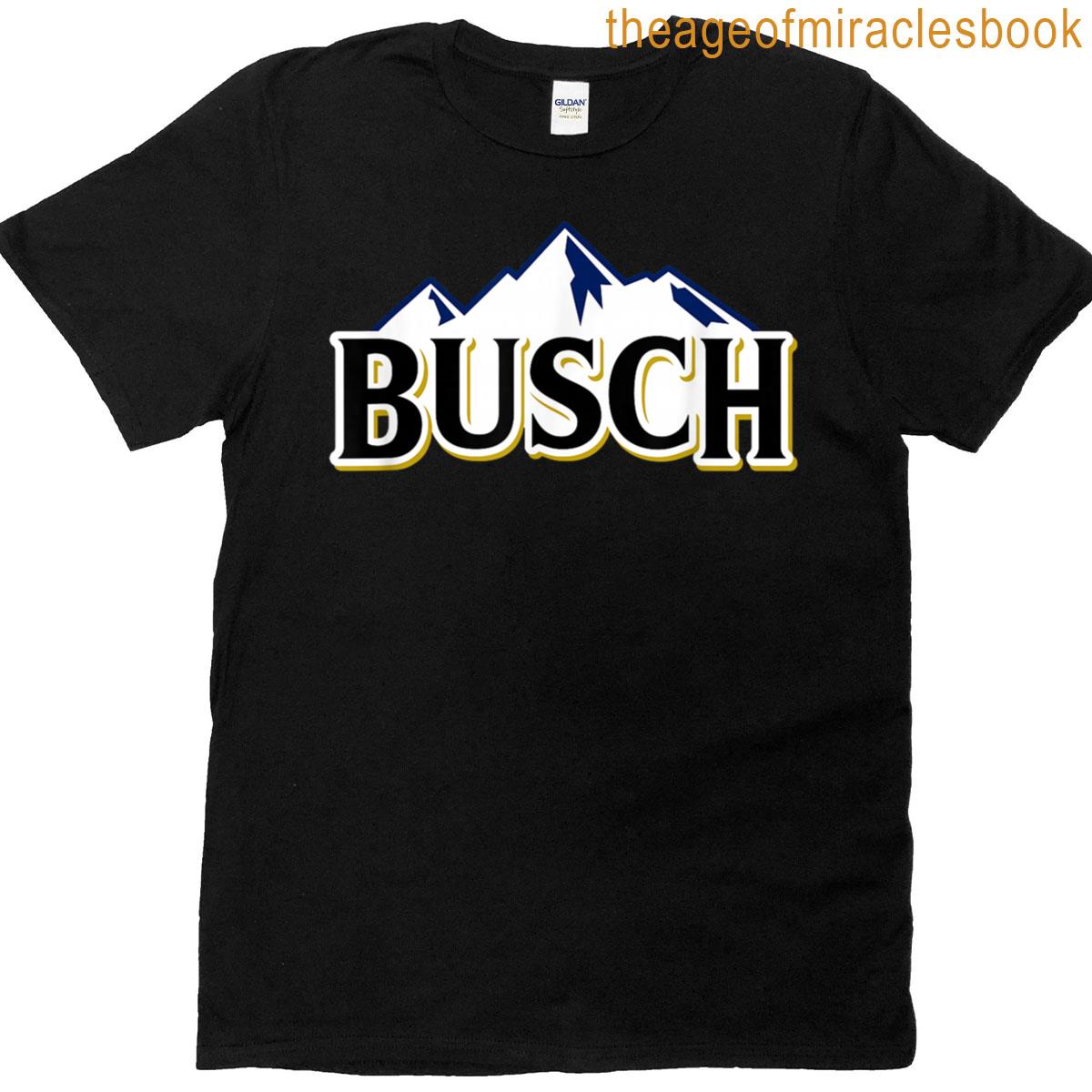 Busch Beer Mountains Logo Tee T-shirt