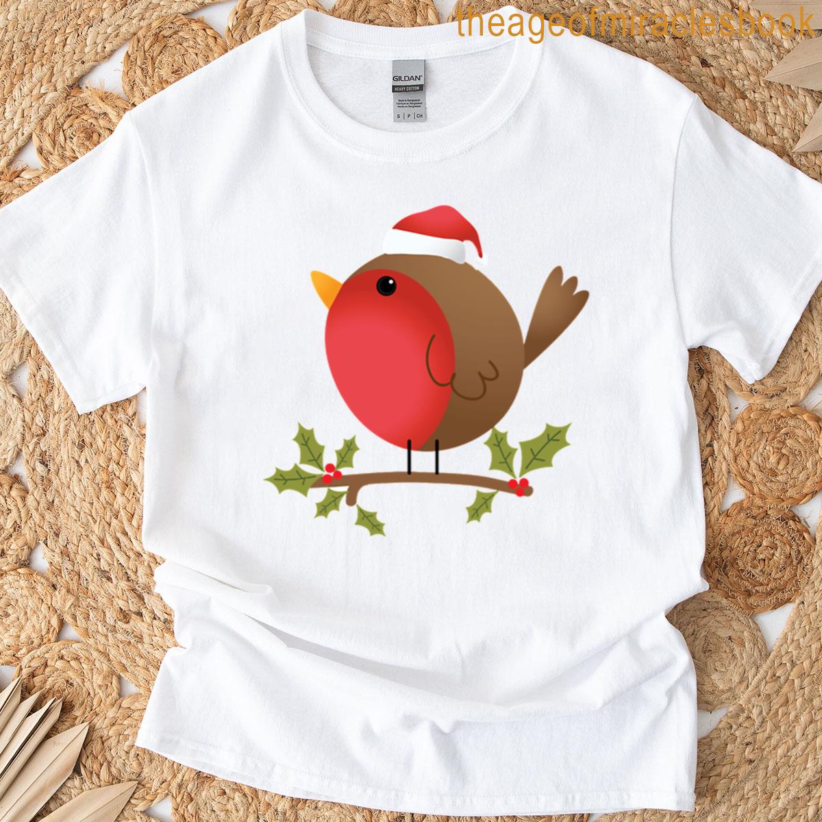 Christmas Robin Oversized T-shirt