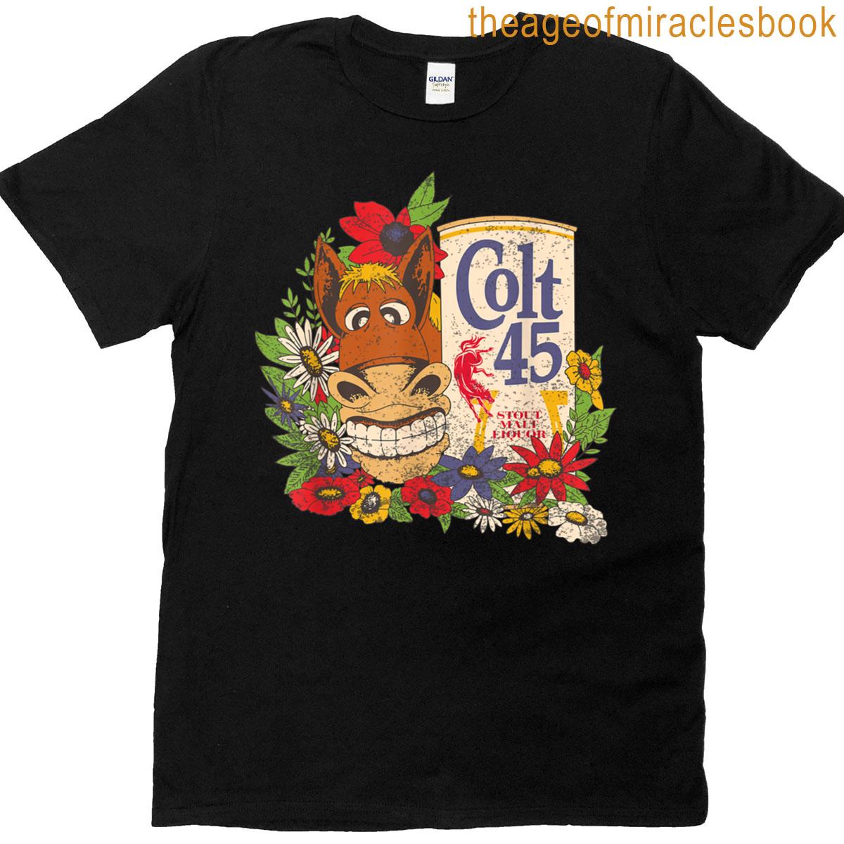 Colt 45 Beer Vintage Donkey – Authentic Licensed Artwork T-shirt