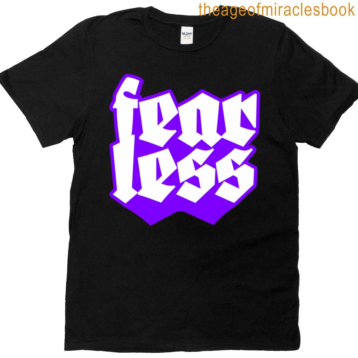 Fearless Bold Gothic Typography T-shirt