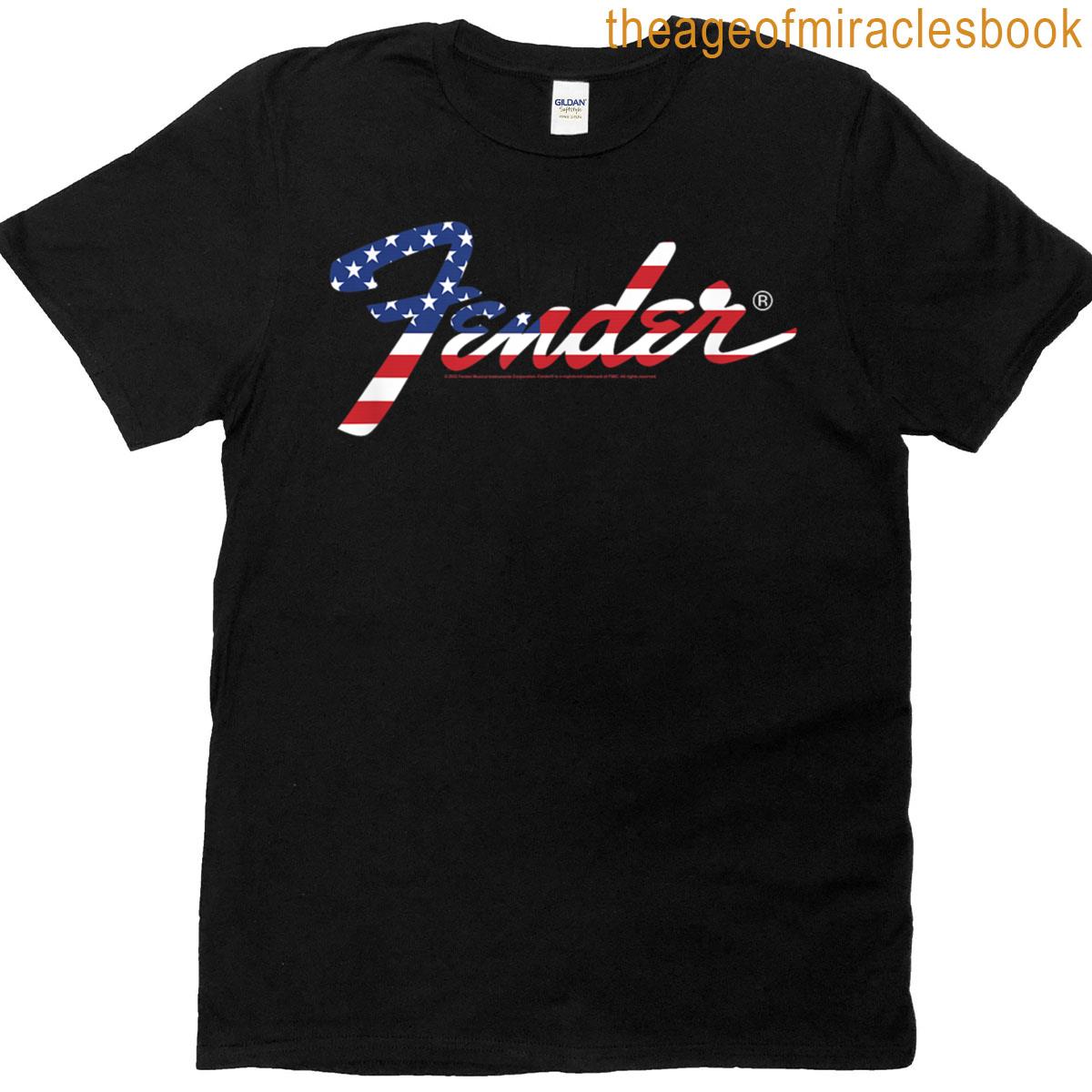 Fender American Flag Fill Logo T-shirt