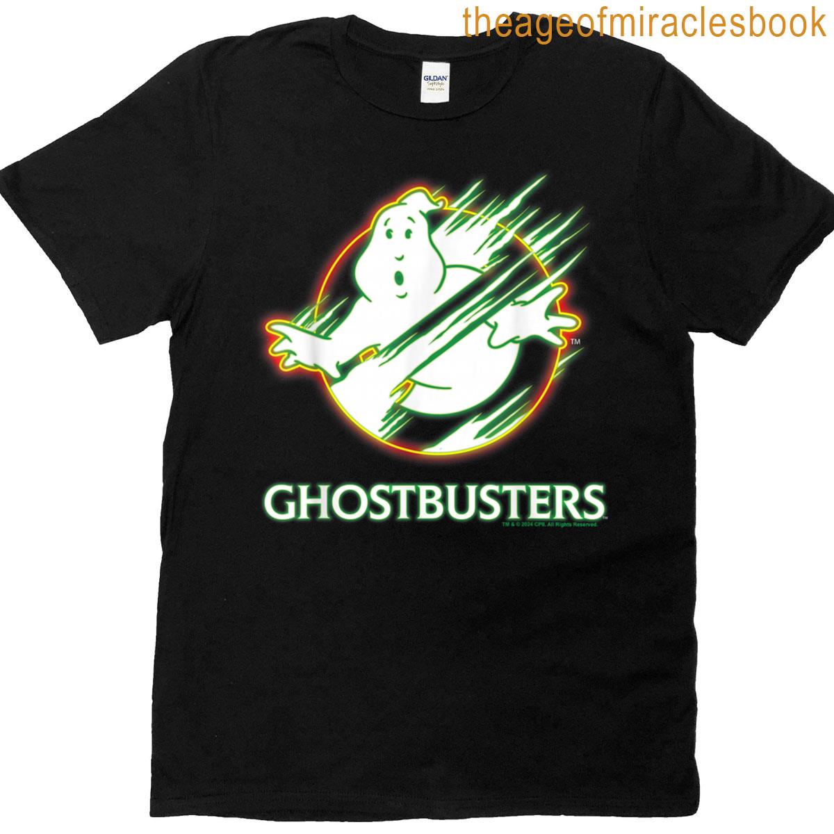 Ghostbusters 2 – Neon Ghost Logo T-shirt