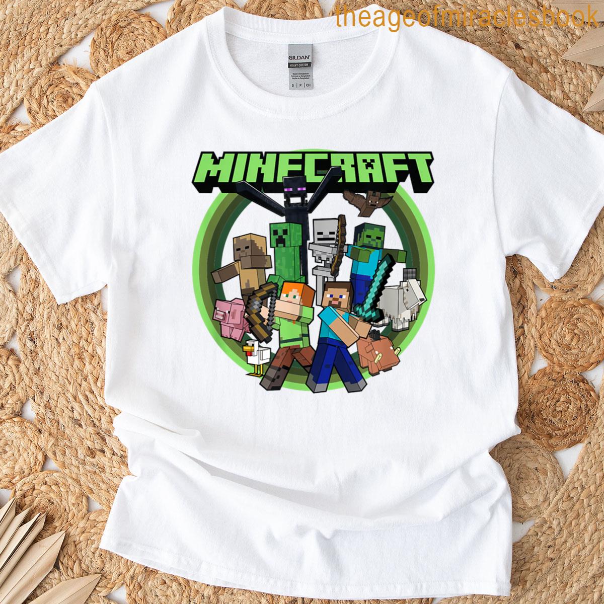 Minecraft Group Circle Logo Poster T-shirt