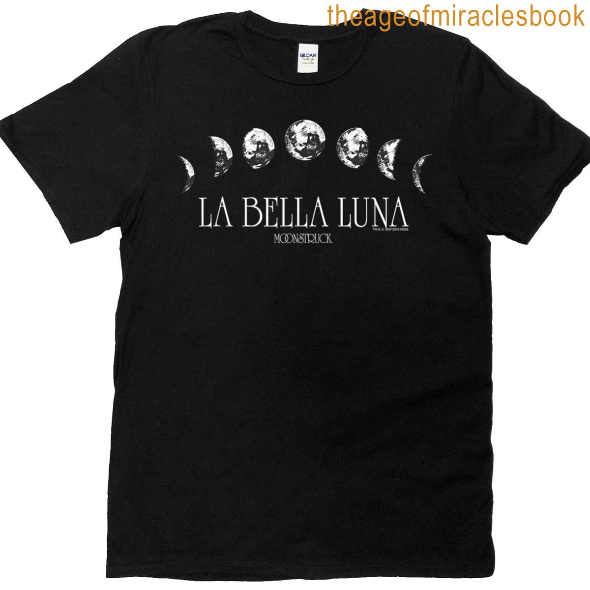 Moonstruck La Bella Luna Moon Phase Logo T-shirt