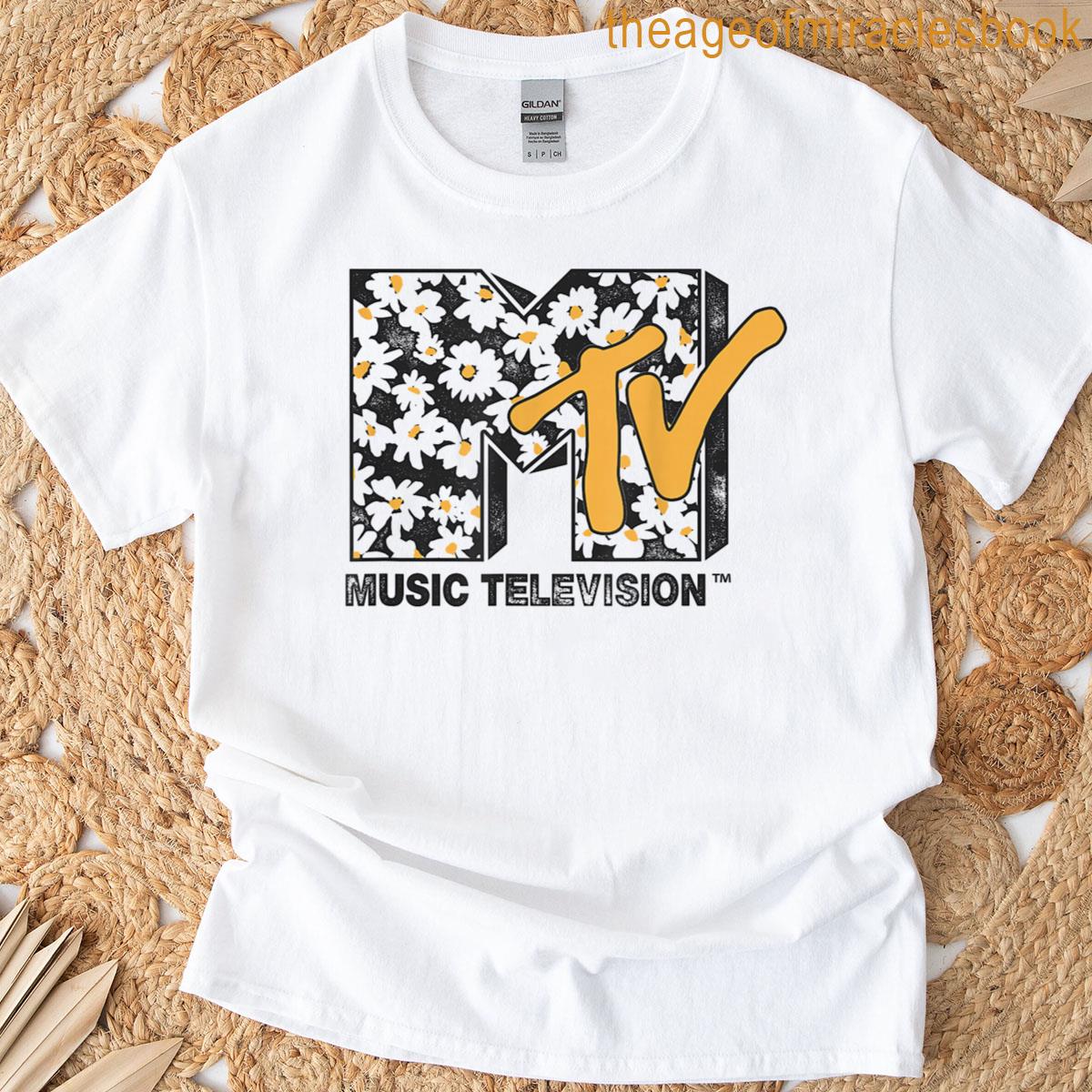 Mtv Daisy Distressed Logo T-shirt