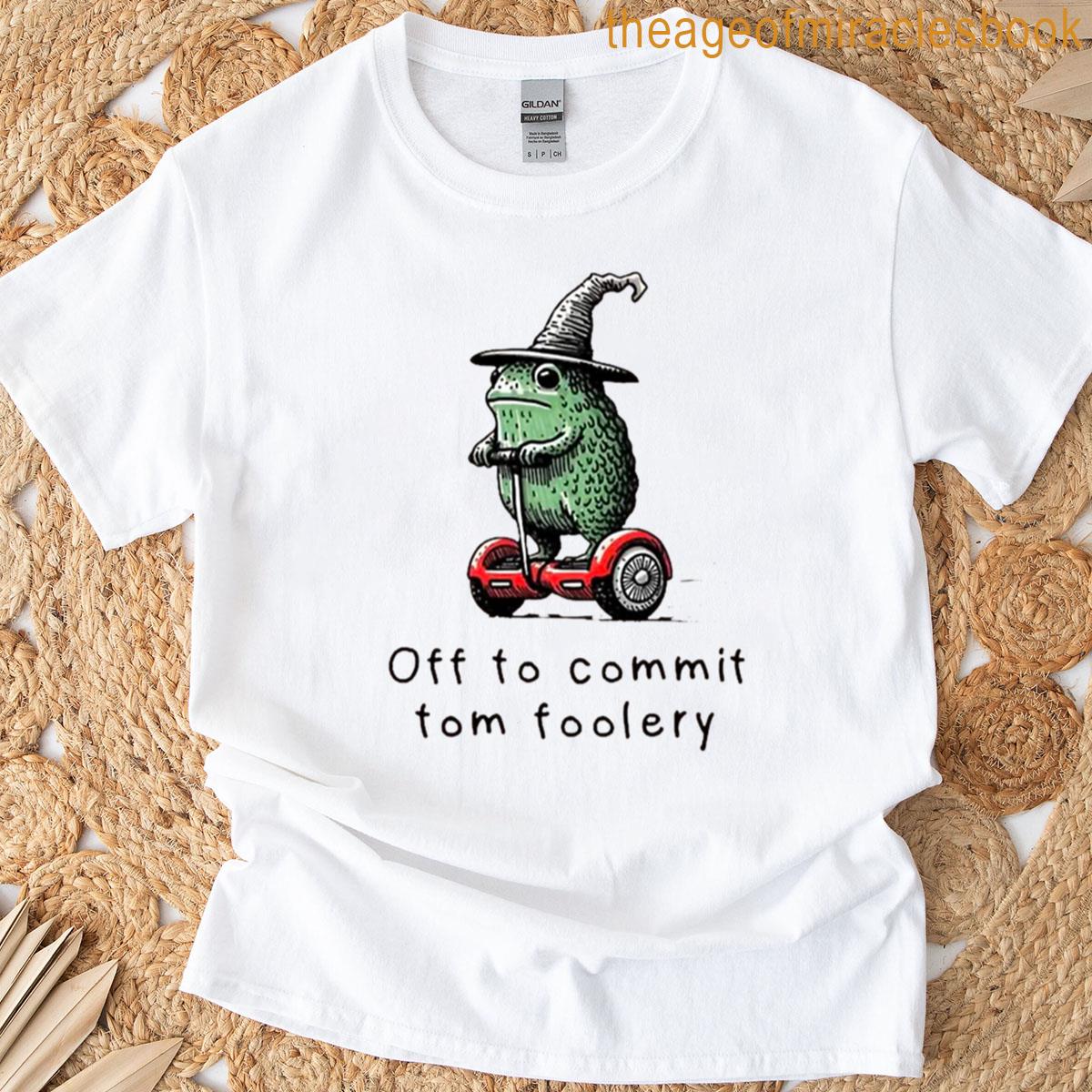 Off To Commit Tom Foolery Oversized T-shirt