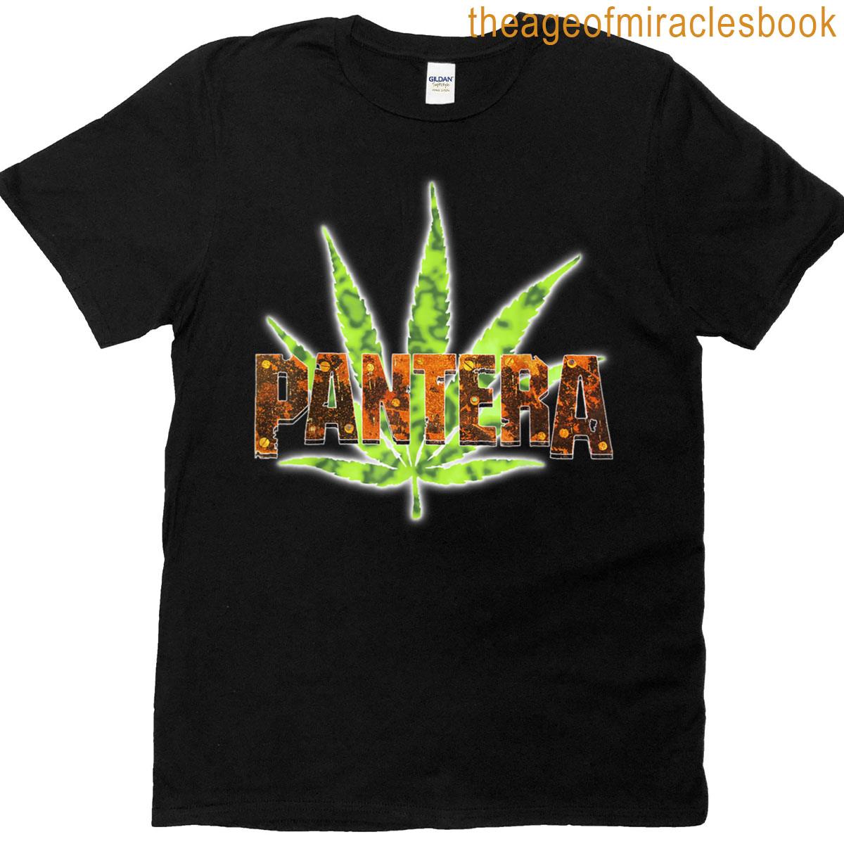 Pantera Official Vintage Leaf Logo T-shirt