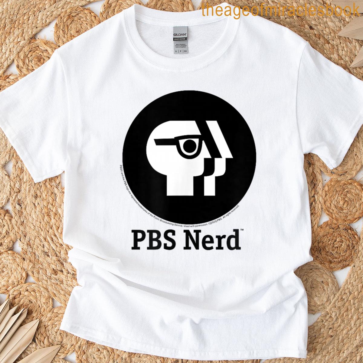 Pbs Round Black Pbs Nerd Logo Public Broadcasting Service T-shirt
