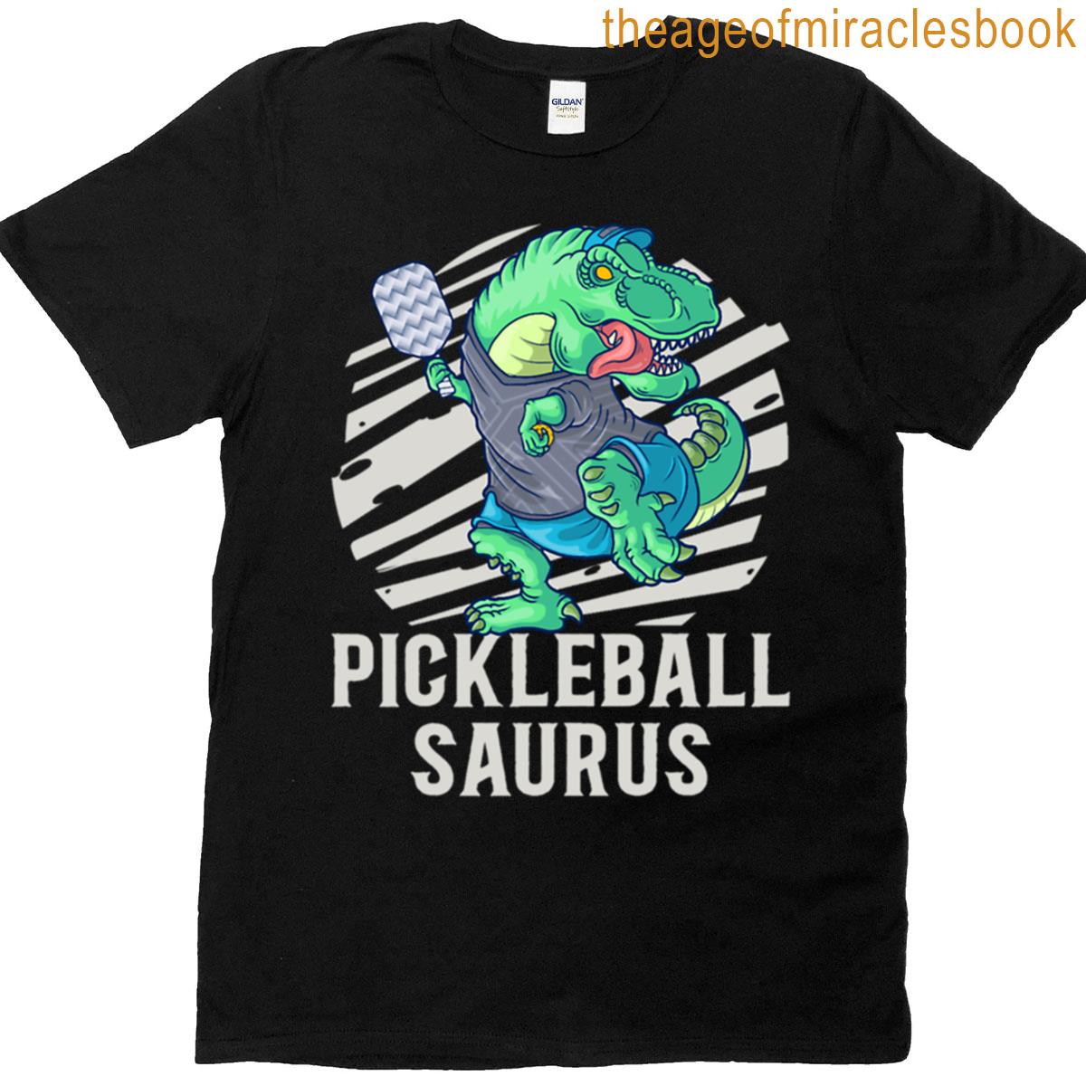 Pickleball Saurus Png T-shirt