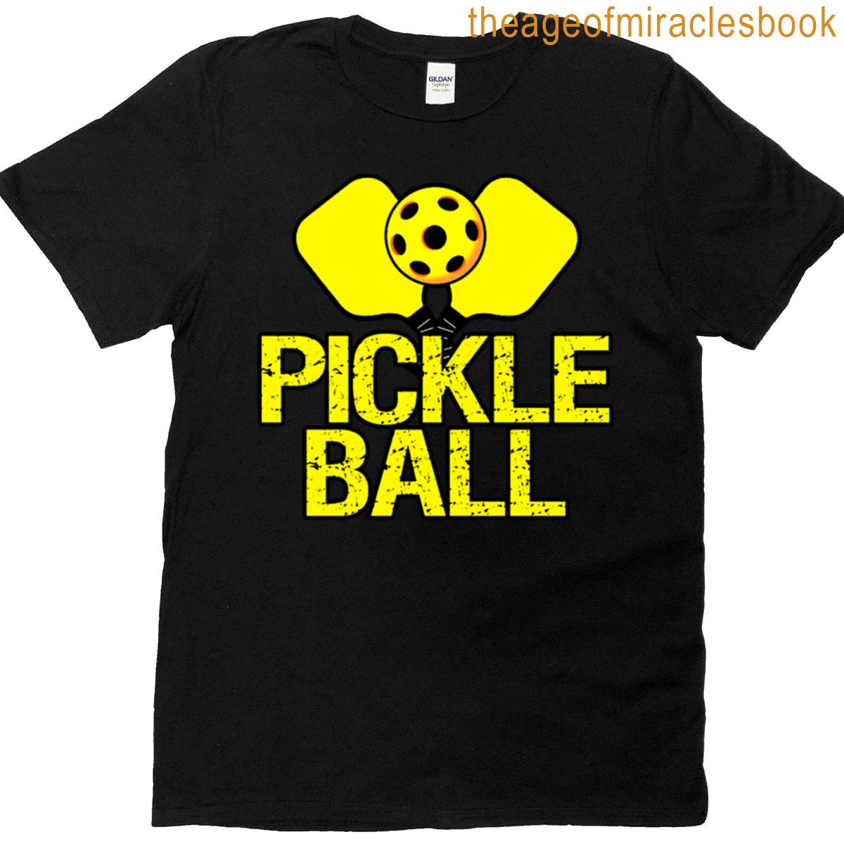 Pickleball Yellow Logopng T-shirt